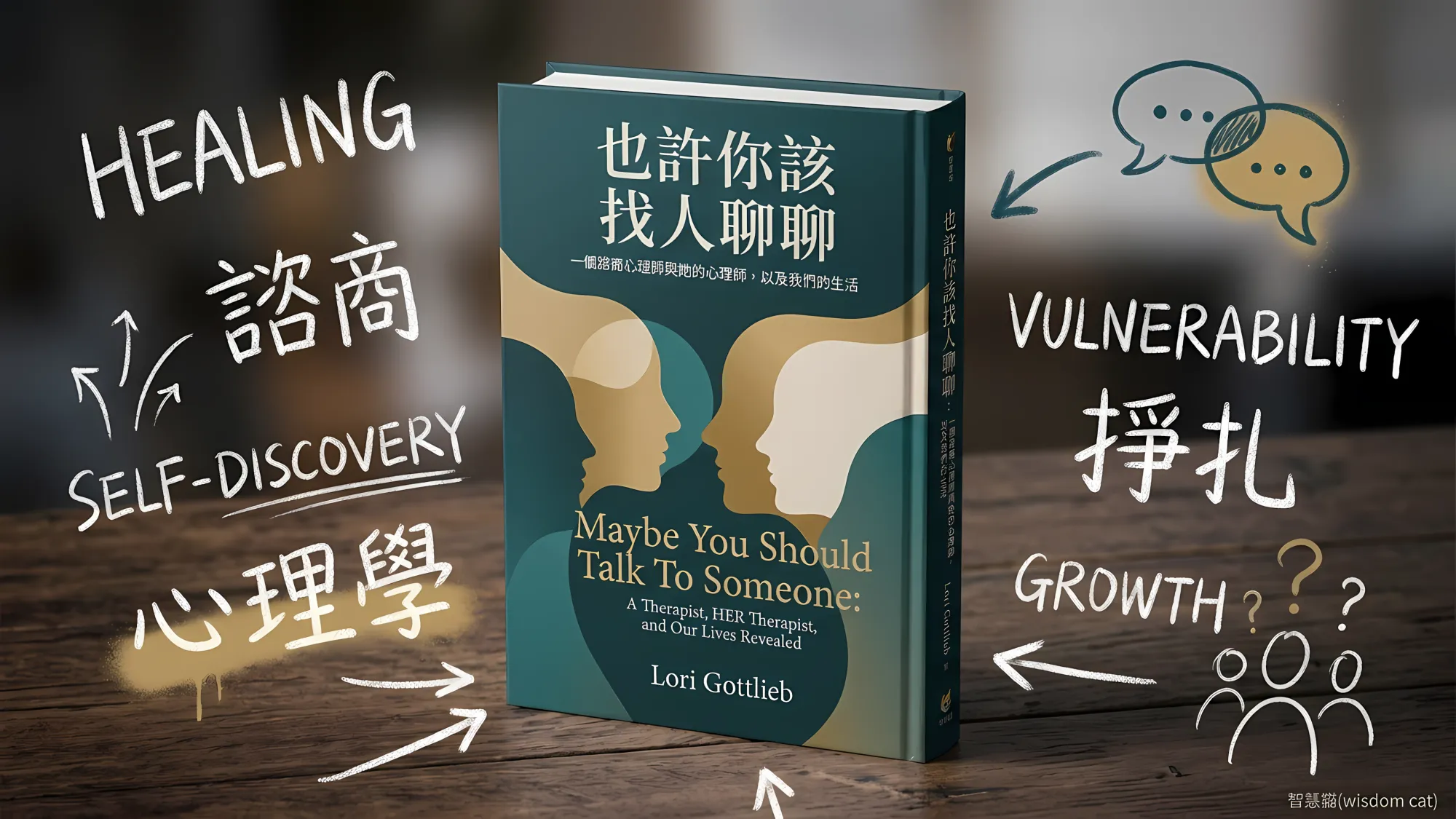 也許你該找人聊聊：一個諮商心理師與她的心理師，以及我們的生活｜好書推薦