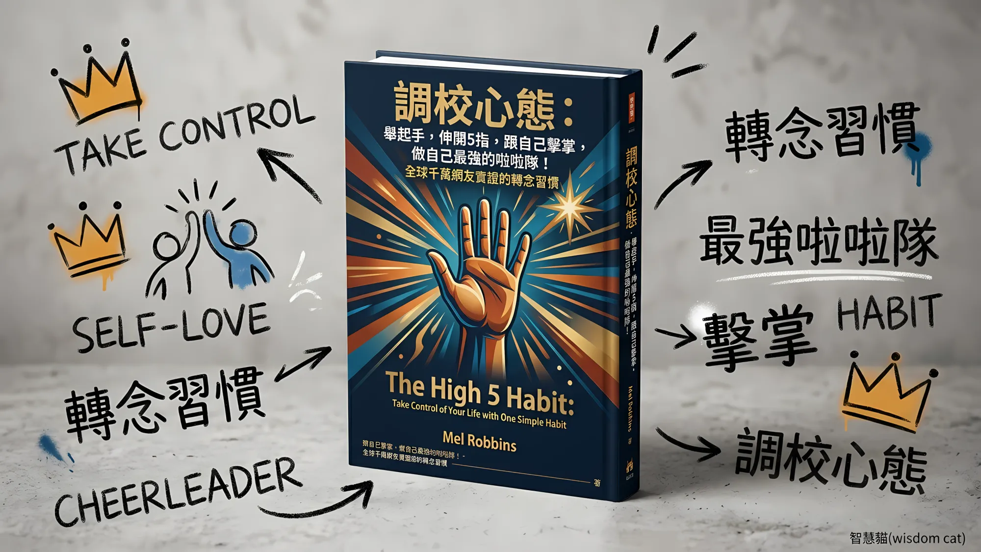 調校心態：舉起手，伸開5指，跟自己擊掌，做自己最強的啦啦隊！全球千萬網友實證的轉念習慣｜好書推薦