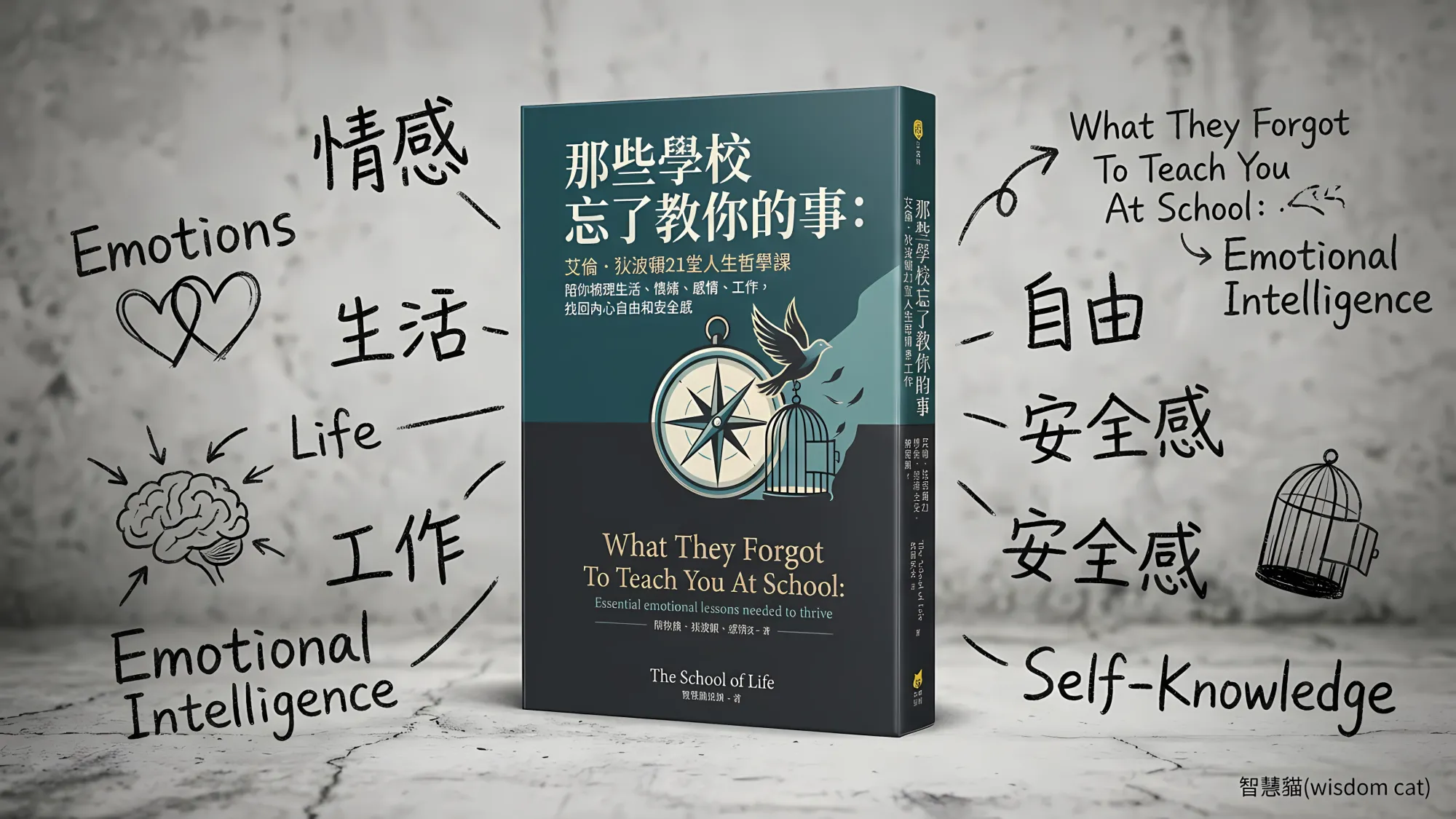 那些學校忘了教你的事: 艾倫．狄波頓21堂人生哲學課, 陪你梳理生活、情緒、感情、工作, 找回內心自由和安全感｜好書推薦
