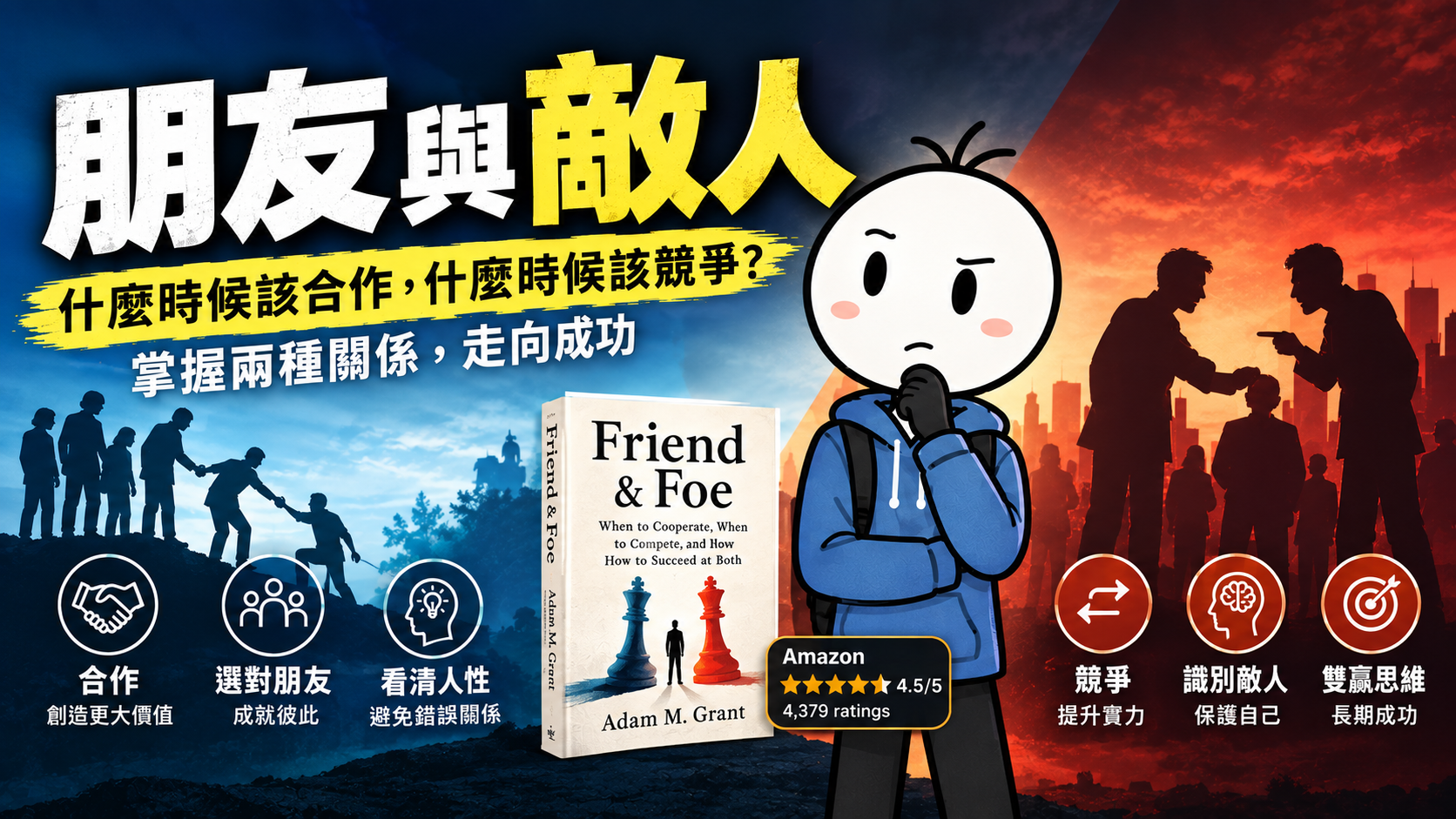 朋友與敵人：哥倫比亞大學×華頓商學院聯手，教你掌握合作與競爭之間的張力，當更好的盟友與更令人敬畏的對手｜好書推薦