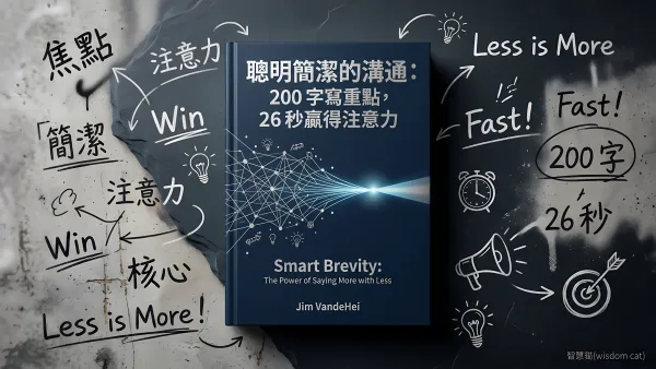 聰明簡潔的溝通: 200 字寫重點, 26 秒贏得注意力｜好書推薦