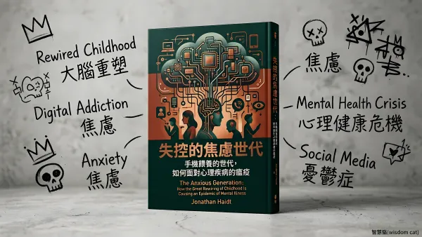失控的焦慮世代：手機餵養的世代，如何面對心理疾病的瘟疫｜好書推薦