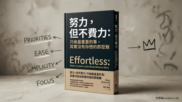 努力，但不費力：只做最重要的事，其實沒有你想的那麼難｜好書推薦