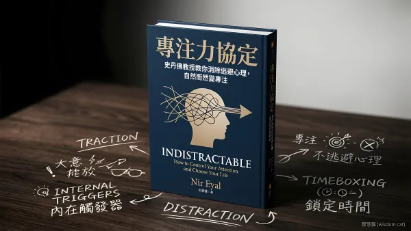專注力協定：史丹佛教授教你消除逃避心理，自然而然變專注｜好書推薦