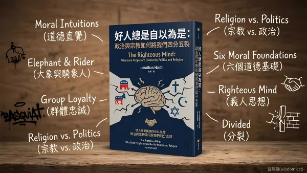 好人總是自以為是: 政治與宗教如何將我們四分五裂｜好書推薦
