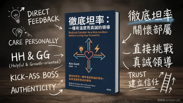 徹底坦率：一種有溫度而真誠的領導｜好書推薦