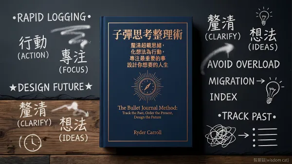 子彈思考整理術：釐清超載思緒，化想法為行動，專注最重要的事，設計你想要的人生｜好書推薦