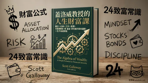 蓋洛威教授的人生財富課（限量加贈【普通人的24個致富常識】特典拉頁）：觀念x紀律x工作x配置，完整理解股、債、基金、房地產的基本邏輯，一生不為錢煩惱｜好書推薦