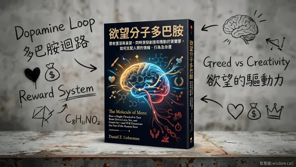 欲望分子多巴胺：帶來墮落與貪婪、同時激發創意和衝動的賀爾蒙，如何支配人類的情緒、行為及命運｜好書推薦