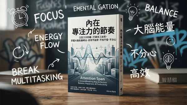 內在專注力的節奏：注意力分四種，打破多工迷思，掌握大腦能量峰谷，高效不過勞、不怕干擾、不分心｜好書推薦