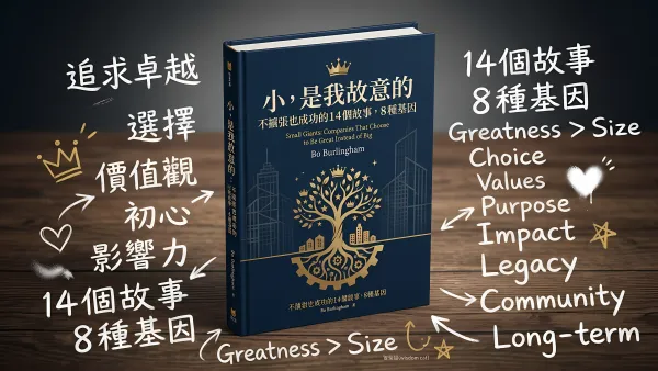 小, 是我故意的: 不擴張也成功的14個故事, 8種基因｜好書推薦
