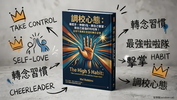 調校心態：舉起手，伸開5指，跟自己擊掌，做自己最強的啦啦隊！全球千萬網友實證的轉念習慣｜好書推薦