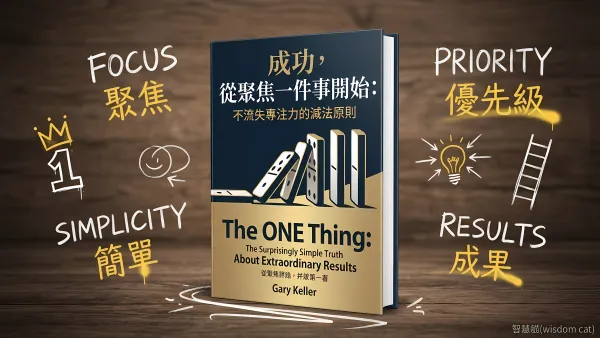 成功，從聚焦一件事開始：不流失專注力的減法原則｜好書推薦