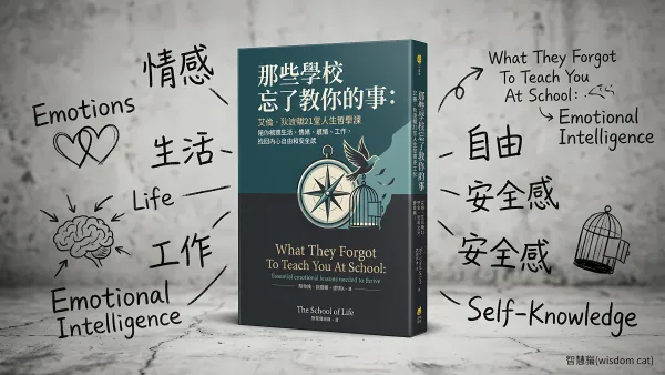 那些學校忘了教你的事: 艾倫．狄波頓21堂人生哲學課, 陪你梳理生活、情緒、感情、工作, 找回內心自由和安全感｜好書推薦